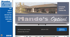 Desktop Screenshot of mandosoptical.com