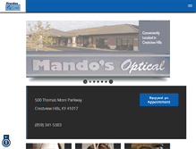 Tablet Screenshot of mandosoptical.com